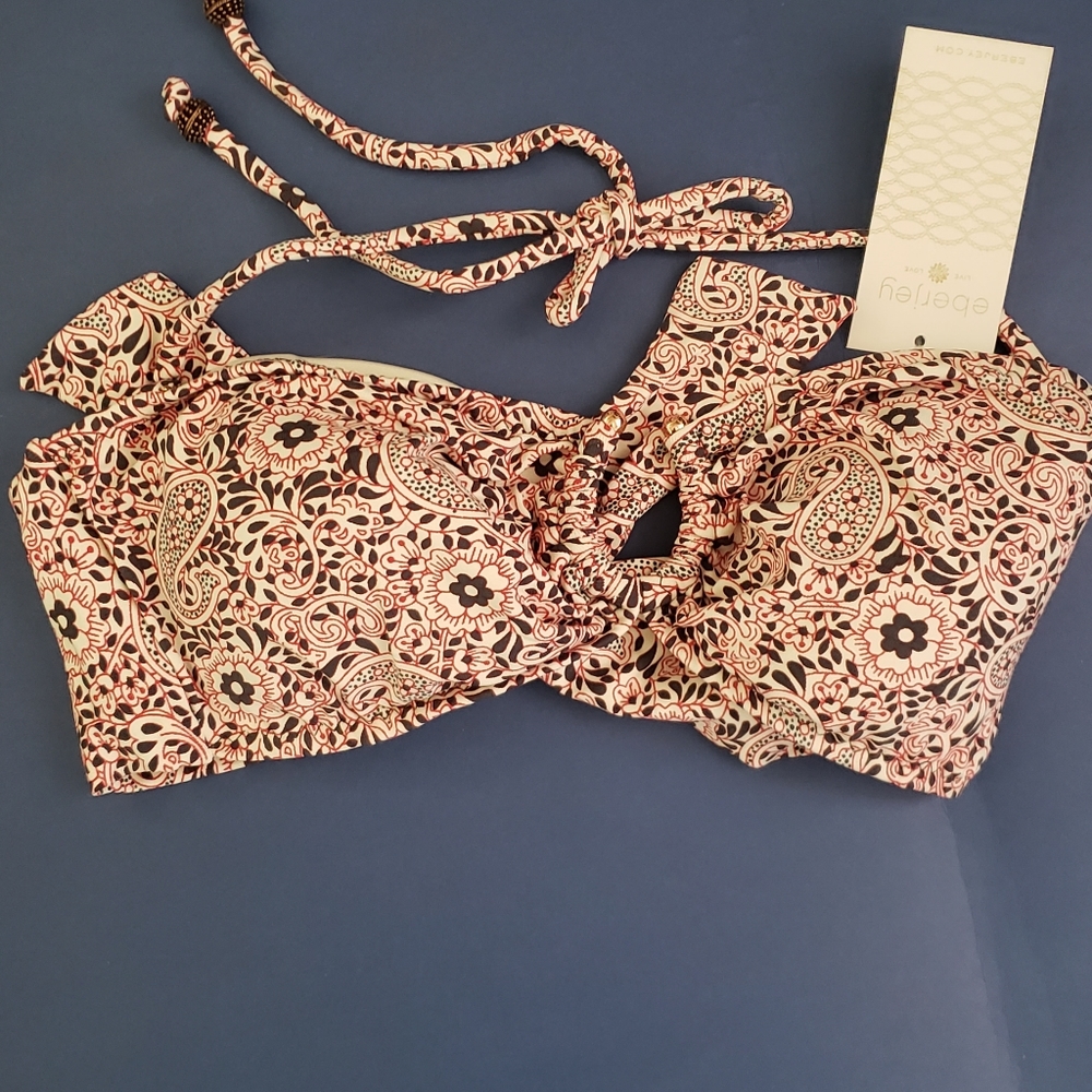 New! EBERYJAY bindi paisley bikini top